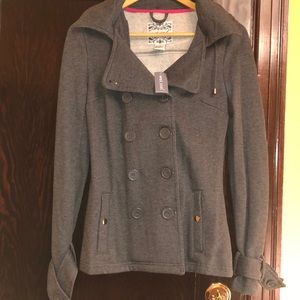NWT Wet Seal Bella Peacoat Grey Jacket